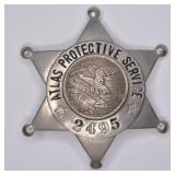 Obsolete Illinois Atlas Protective Service Badge