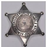 Obsolete Chicago Public Schools Custodian Badge