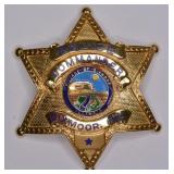 Obsolete Dixmoor Illinois Police Commander Badge