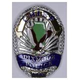 Obsolete Dixmoor Illinois Police Chief Badge