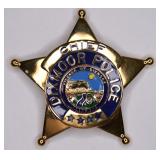 Obsolete Dixmoor Illinois Police Chief Badge