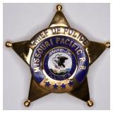 Obsolete Missouri Pacific RR Chief Of Police Badge
