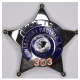 Obsolete Missouri Pacific Railroad Police Badge