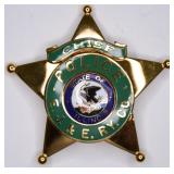 Obsolete E.J. & E. Railway Police Chief Badge