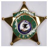 Obsolete E.J. & E. Railway Police Chief Badge