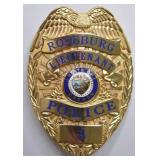 Obsolete Roseburg Oregon Police Lieutenant Badge