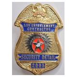 2005 Katrina Law Enforcement Contractor Badge