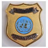 Obsolete United Nations Civilian Police Cap Badge
