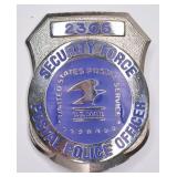 Obsolete Postal Police Security Force Badge #2305