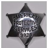 Obsolete American Protective Services Badge