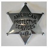 Obsolete American Protective Services Badge