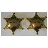 Pair Of Illinois State Police Badges
