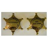 Pair Of Illinois State Police Badges