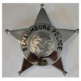 Obsolete Schaumburg Illinois Police Badge #55