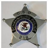 Obsolete Schaumburg Illinois Police C.S.O. Badge