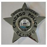 Obsolete Chicago Police Officer Retired Badge