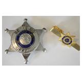 Obsolete Security Officer Badge & Tie Bar