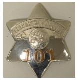 Obsolete Lincolnwood ILL. Police Pie Plate Badge