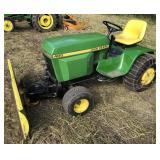 John Deere 400 garden tractor w/ hydraulic snow