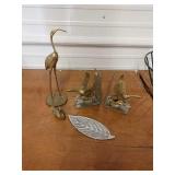 And for brass duck bookends stork and more