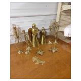 M4 brass candlesticks and angels