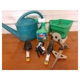 N5 gardening clot spider, water can, shovels,