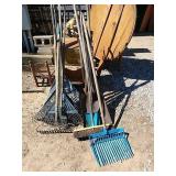 Os1 large lot of shovels and rakes