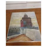 P5 Lighthouse print 20 in wide 24 in tall