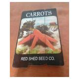Xx  wooden carrot seed sign