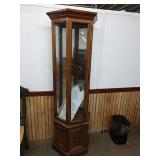 XX glass shelf Hutch 74 in by 16 in by 12 in