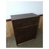 XX small brown dresser 39 in by 30 in by 16 in