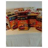 Collectible cereal boxes some with diecast