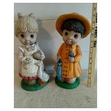 1995 and 1996 artline resin lawn ornaments