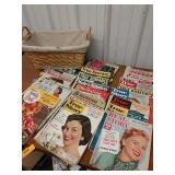 F3 vintage magazines and basket