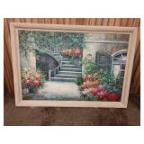 P5 Garden staircase painting by lynford 40 in by