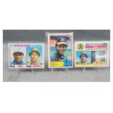 (3) 1981 Baseball Cards ï¿½ Rickey Henderson