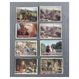 (8) 1956 Walt Disney Davy Crockett Trading Cards