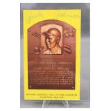 Judy Johnson Signed National baseball HOF Card