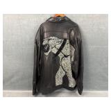 Marc Buchanan Exclusive Leather Jacket Size 56