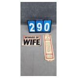 H. E. Jackson old Thermometer Jasper MI. & Sign