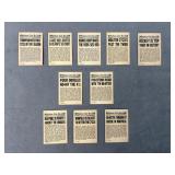 (10) Topps Limited Edition ï¿½Members Onlyï¿½