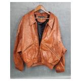 Marc Buchanan Leather bomber jacket/coat Size 46
