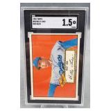 1952 Topps #20 Billy Loes Red Back graded SGC 1.5