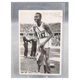 1936 Archie Williams Olympic German Card Signed