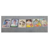 (5) 1950s Vintage Baseball Cards