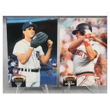 (31) 1992 Topps Stadium Club Baseball Cards