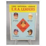 1962 National League E.R.A Leaders Card