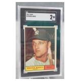 1961 Topps #2 Roger Maris Graded SGC 2