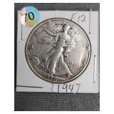 1947 Walking Liberty Half