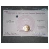 2007 Presidential dollar W/ COA